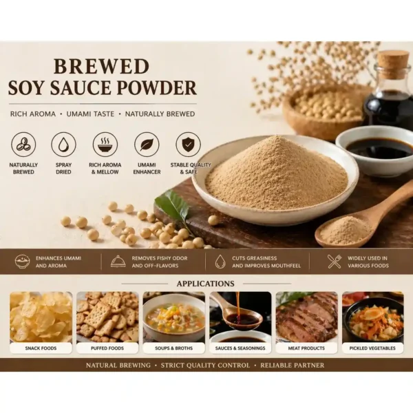 Brewed Soy Sauce Powder Series – Rich & Savory Flavors for All Applications