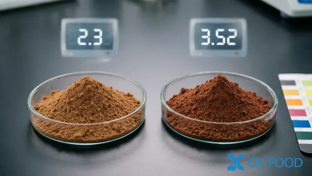 High nitrogen soy HVP powder HVP-FSAH amino nitrogen 3.52 g/100g comparison with standard powder FSA 2.3 g/100g