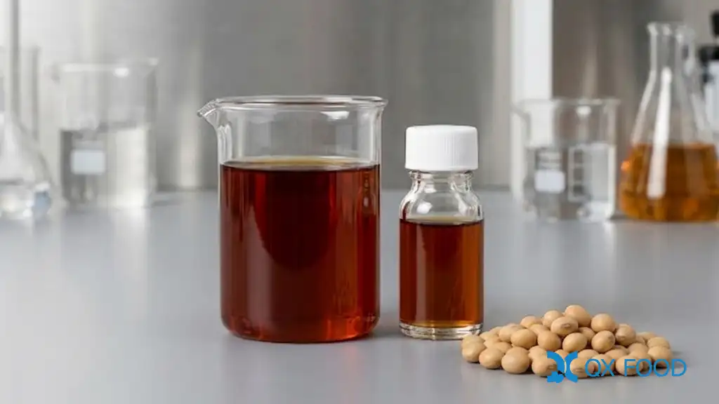 Hydrolyzed Soy Protein Liquid for Savory Seasoning Manufacturing 2 Hydrolyzed Soy Protein Liquid reddish brown soy HVP liquid for savory seasoning sauce base and umami formulation