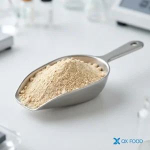 Hydrolyzed corn protein powder HVP-FYA, light tan fine powder from acid-hydrolyzed corn protein