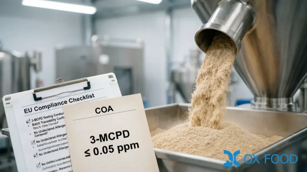 Light Color Soy HVP Powder | EU-Compliant FSB 4.2N - HVP-FSB 2 Light color soy HVP powder HVP-FSB, pale tan, total N 4.2, 3-MCPD ≤0.05, EU standards compliant