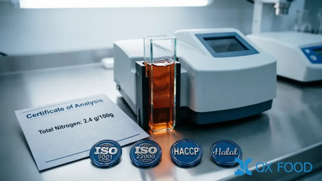 HVP-YYB high nitrogen corn HVP quality control laboratory with total N 2.4 certification