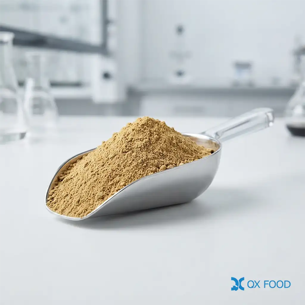 Specialty Flavor Hydrolyzed Soy Protein Powder - MF-01 1 Specialty flavor hydrolyzed soy protein powder MF-01, brownish-yellow fine powder with rich bean aroma