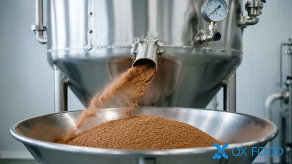 Spray-Dried Hydrolyzed Soy Protein Powder | Standard HVP-FSA 2 Spray-dried hydrolyzed soy protein powder HVP-FSA, brownish-red fine powder from acid hydrolysis and spray drying
