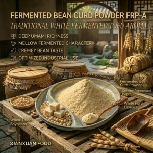 White fermented bean curd powder with rich umami aroma for savory seasoning and hot pot applications