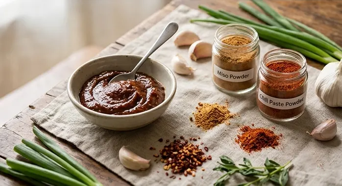 Premium fermented paste powder for snack seasoning and instant food applications