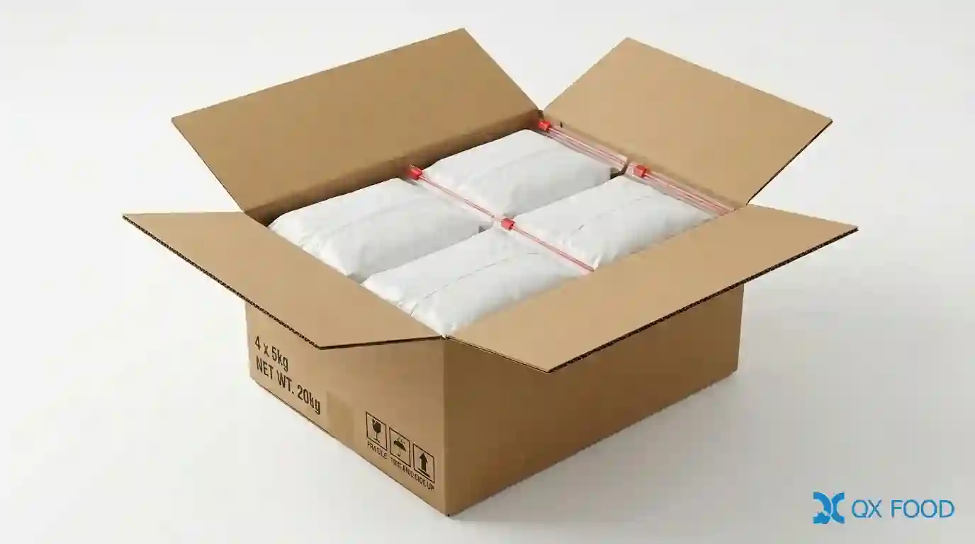 Spicy Hot Chicken Seasoning Powder MLJ-002 6 MLJ-002 spicy hot chicken seasoning powder export packaging double layer PE inner bag high strength carton 4x5kg 1x20kg B2B import