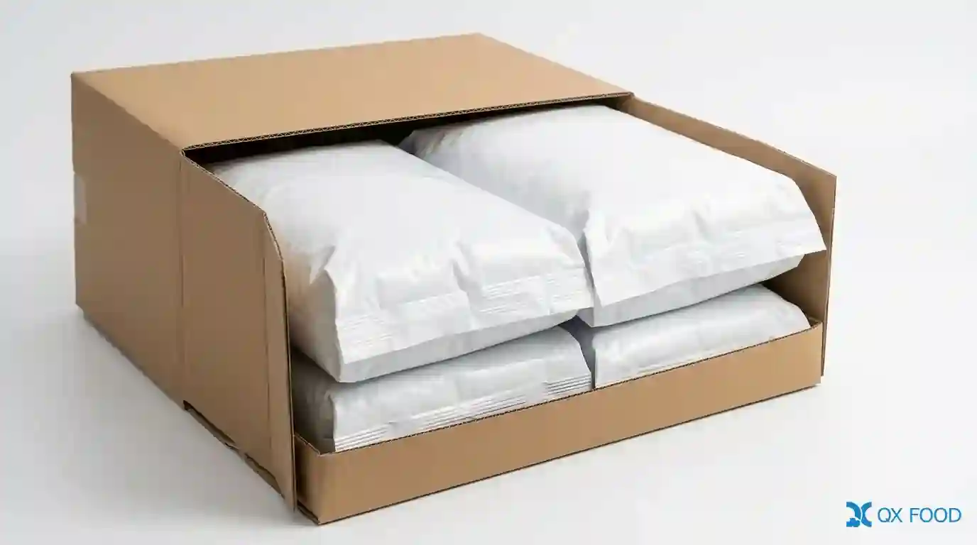 Pepper Salt Seasoning Powder – Prickly Ash Flavor WK9704 6 WK9704 pepper salt prickly ash seasoning powder export packaging double layer PE inner bag high strength carton 4x5kg 1x20kg B2B import