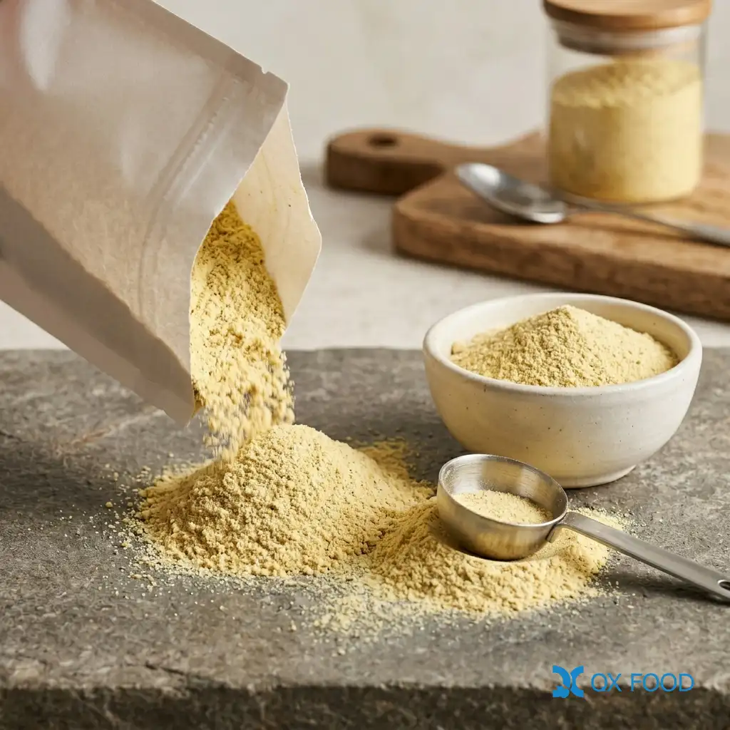 Beef Flavored Seasoning Powder for Snack Food and Compound Seasonings BFP-H26 1 Beef Flavored Seasoning Powder BFP-H26 thermal reaction beef flavor powder for snack food instant foods compound seasonings and OEM B2B formulation Qianxuan Food