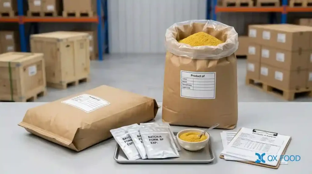 Beef Flavored Seasoning Powder for Snack Food and Compound Seasonings BFP-H26 6 Beef Flavored Seasoning Powder export packaging PE bag composite bag COA specification ingredient information and documentation support