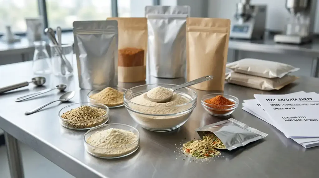 HVP powder for dry seasoning blends soup powders snack seasonings and instant noodle sachets