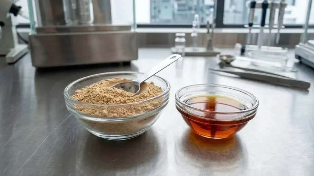 Hydrolyzed vegetable protein powder and liquid amber seasoning ingredient by QX FOOD