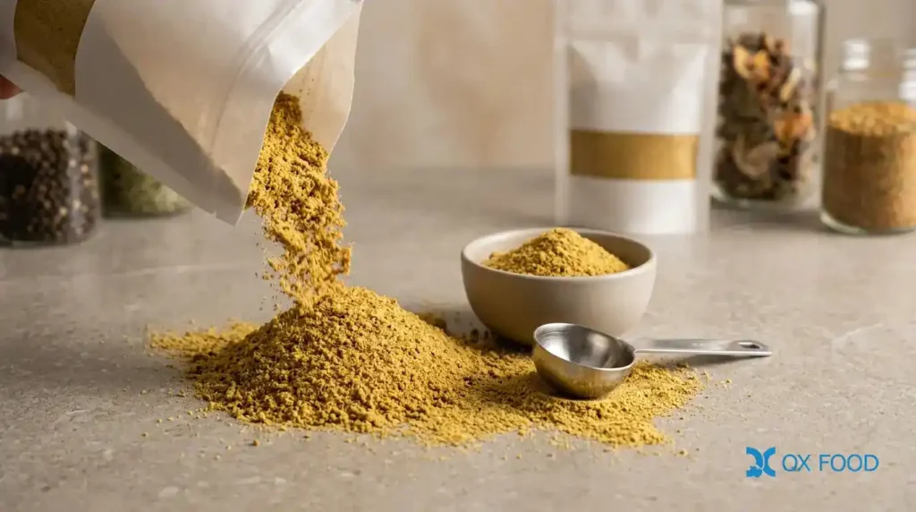 Beef Flavor Seasoning Powder for Savory Food Manufacturing BFP-H25 2 Beef Flavor Seasoning Powder yellow brown savory powder for B2B snack seasoning instant food and OEM flavor formulation