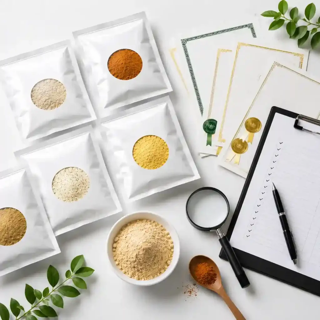 Certified compound seasoning powder with ISO, HACCP and Halal documentation for B2B food ingredient buyers