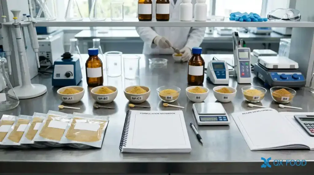Beef Flavor Seasoning Powder for Savory Food Manufacturing BFP-H25 5 Qianxuan OEM development for Beef Flavor Seasoning Powder custom savory flavor formulation packaging and export documentation
