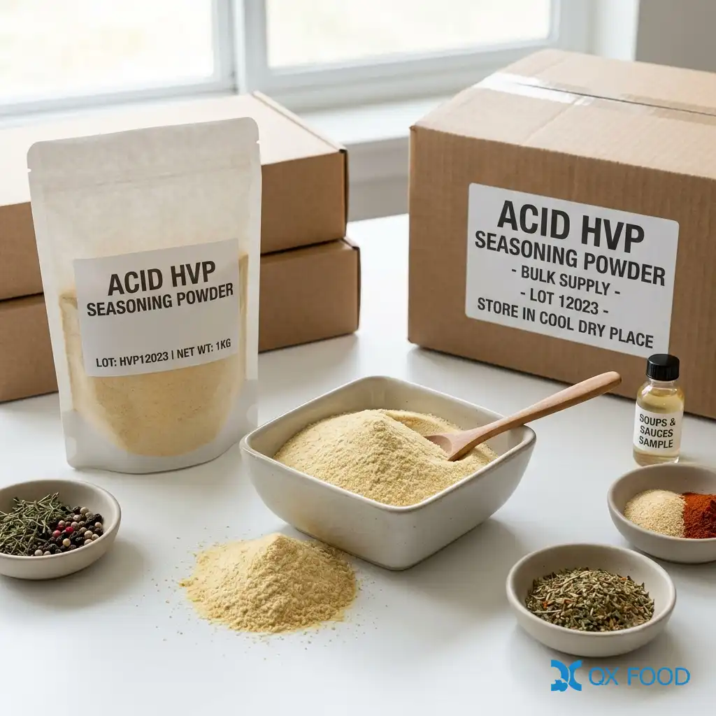 Acid Hydrolyzed Vegetable Protein Powder for Marinades HVP-H02 1 Acid hydrolyzed vegetable protein powder for marinades and meat seasoning HVP-H02
