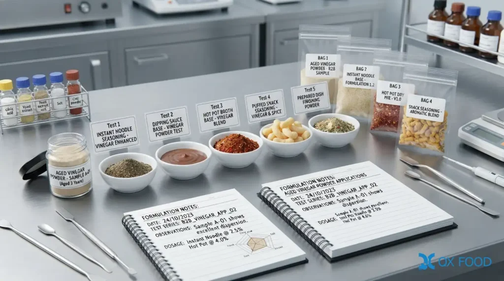 Aged Vinegar Powder for Instant Seasoning and Sauce Packets VNP-H08 5 OEM development for aged vinegar powder custom sour flavor powder instant seasoning sauce packets hot pot and snacks