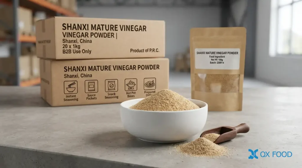 Aged Vinegar Powder for Instant Seasoning and Sauce Packets VNP-H08 2 Aged vinegar powder for instant seasoning Shanxi mature vinegar powder for sauce packets and snack seasoning