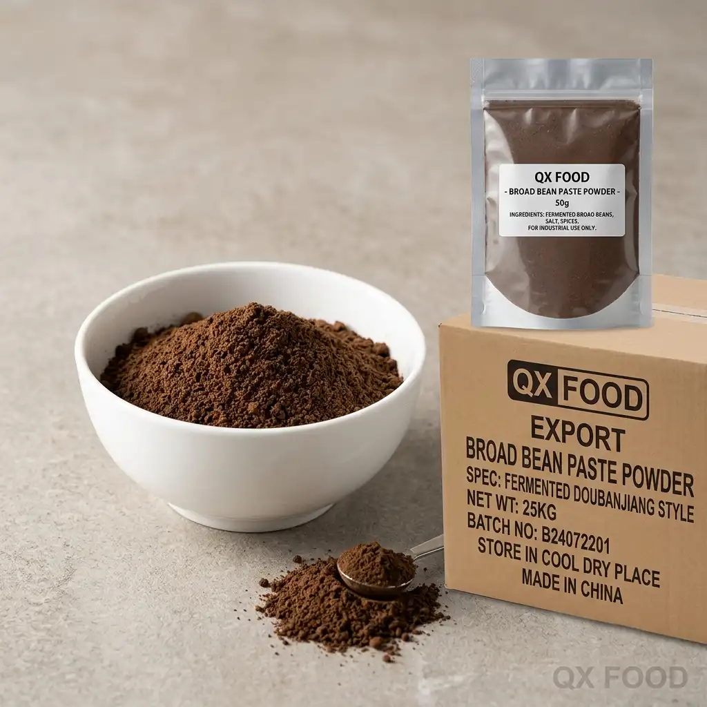 Broad Bean Paste Powder for Instant Noodle Seasoning and Soup Bases - SP-H10 1 Pixian Doubanjiang-style broad bean paste powder for instant noodle seasoning, hot pot seasoning, soup bases, sauce packets and OEM B2B savory applications