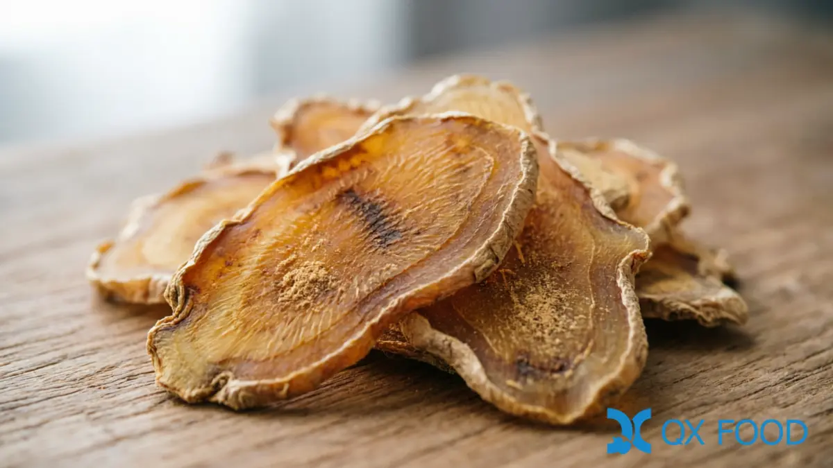 Ginger Powder DGP-W01 -- Pure Ground Dried Ginger for Food Manufacturing 5 Dried ginger root slices from Shandong -- raw material for DGP-W01