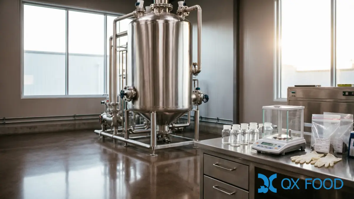 Spray drying tower in food ingredient facility