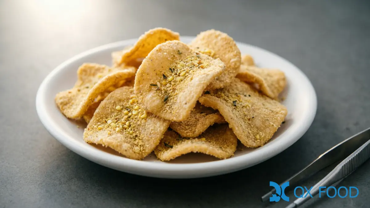 Garlic-seasoned snacks with garlic powder GP-B06 coating