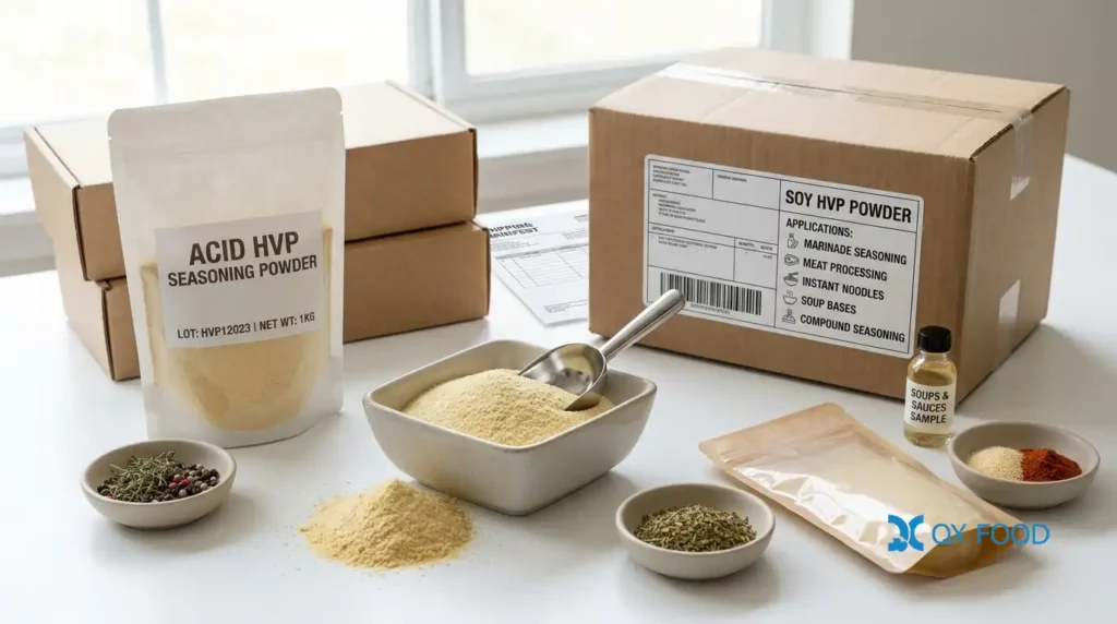 Acid Hydrolyzed Vegetable Protein Powder for Marinades HVP-H02 2 Acid hydrolyzed vegetable protein powder for marinades and meat seasoning HVP-H02