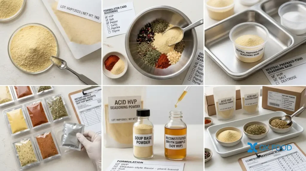 Acid Hydrolyzed Vegetable Protein Powder for Marinades HVP-H02 3 Soy HVP powder for marinade seasoning meat products instant noodles soup bases and compound seasoning