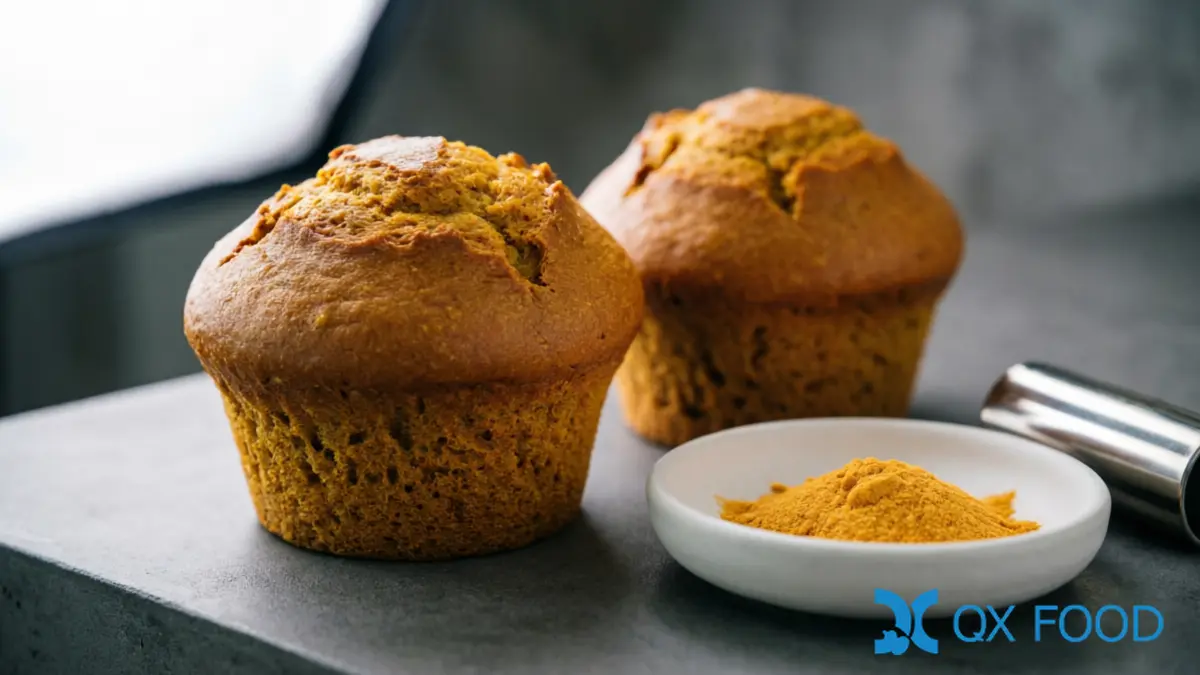 Pumpkin Powder PKP-H22 -- Spray-Dried, 93% Pumpkin Pulp for Food Manufacturing 2 Pumpkin bread made with PKP-H22 pumpkin powder showing golden crumb