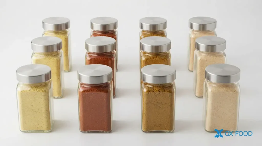 Chicken Extract Powder for Snack Seasoning & Compound Flavor Development CFP-H24 6 Qianxuan compound seasoning powder product range including chicken extract and various flavor profiles