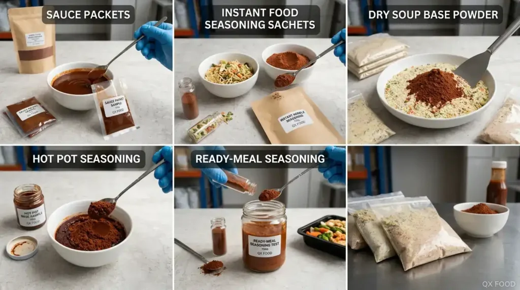 Sweet Flour Sauce Powder for Sauce Packets and Instant Food Seasoning SFFP-H12 3 Sweet flour sauce powder applications for sauce packets seasoning sachets instant foods soup bases and ready meals