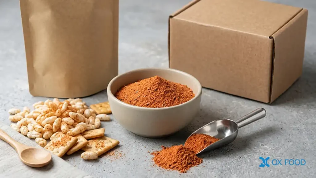 Sweet Sour Tomato Seasoning Powder for Snacks and Coatings TMP-H15 2 Sweet sour tomato seasoning powder TMP-H15 made with natural tomato powder