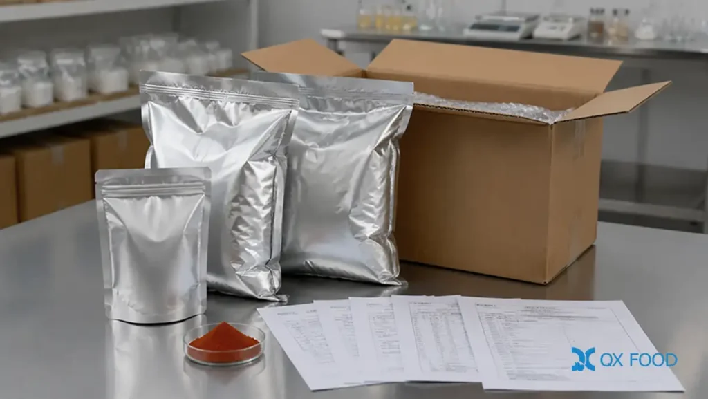 Organic Tomato Powder for Food Manufacturing TMP-H20 6 Organic tomato powder sample bags 2 x 10 kg packaging COA and supporting documents