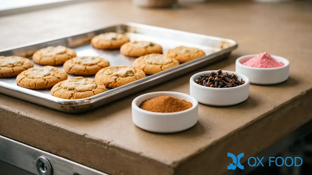 Seasoning Formulation by Application: Snack, Meat, Bakery & Beverage | QXFOOD 5 Bakery Seasoning Formulation — Cinnamon, Clove and Fruit Powders for Baked Goods