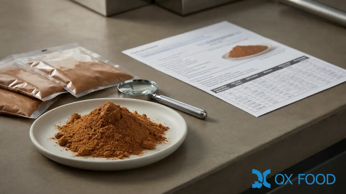 Fermented Bean Paste Powder: Sichuan to Global Applications | QXFOOD 6 Fermented Bean Paste Powder COA — Fermentation, Heat Level, Salt and Solubility Parameters