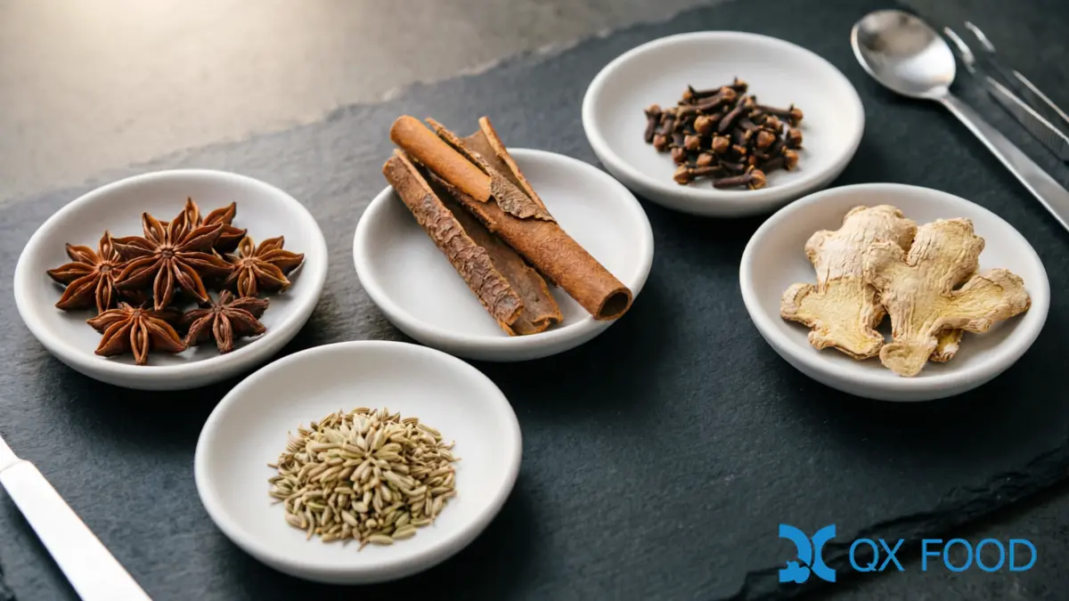 Braised Meat Spice Core — Star Anise, Cassia, Clove, Fennel and Ginger Components