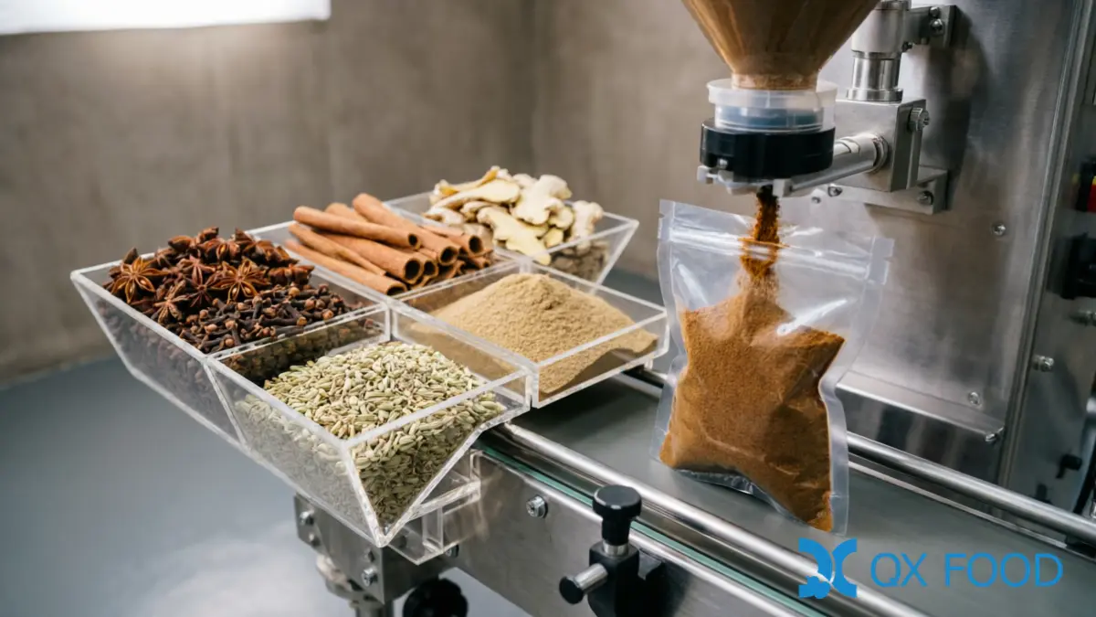 Braised Meat Spice Pack Production — Fixed Weight and Pore Size Design