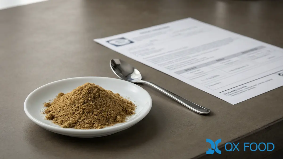 Cumin Powder - Specification Sheet with Ash and Moisture Values