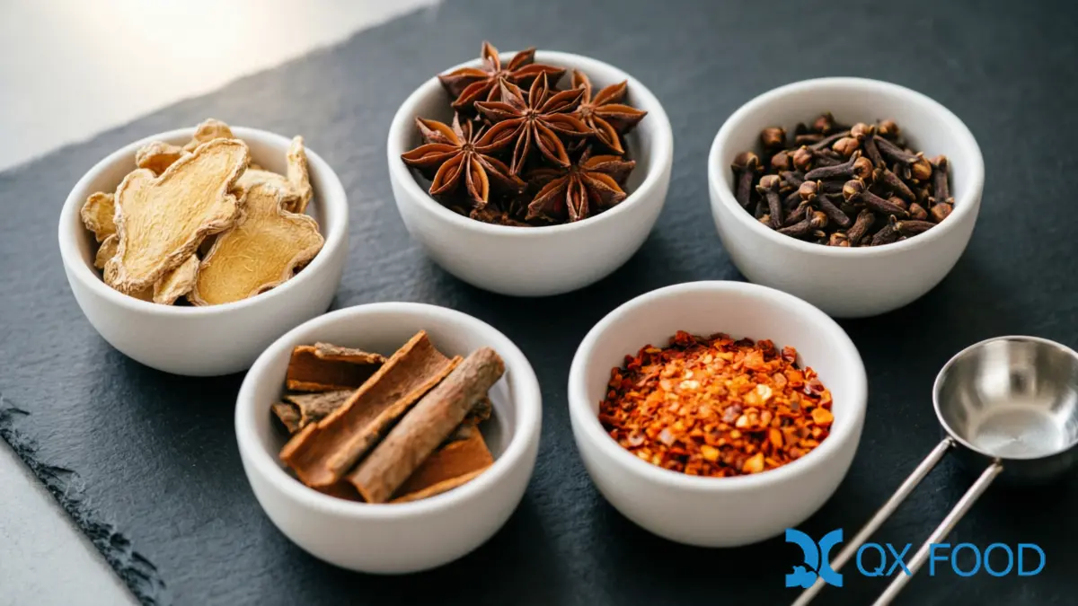 Dried Ginger in Curry Spice Blend ??DGR-27 Slices with Star Anise and Cloves