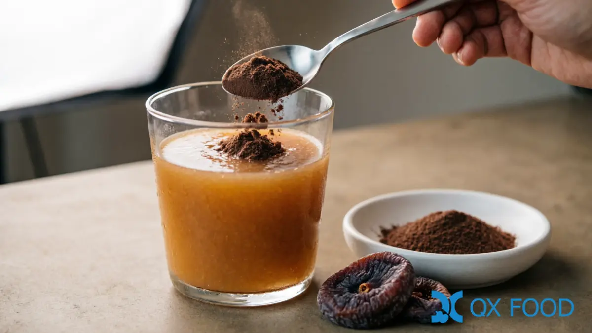 Fig Powder in Beverage ??FIG-15 Solid Drink and Smoothie Blend