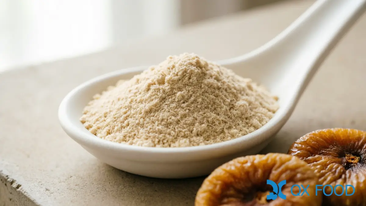 Fig Powder Texture Closeup ??FIG-15 Whole Fig Fruit Powder Fine Grind