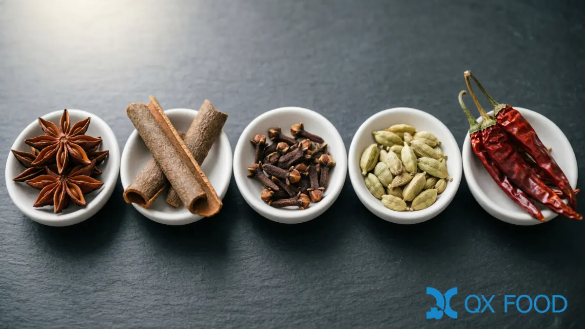 Hot Pot Base Spice Components — Star Anise, Cassia, Clove and Fennel for Mala Broth