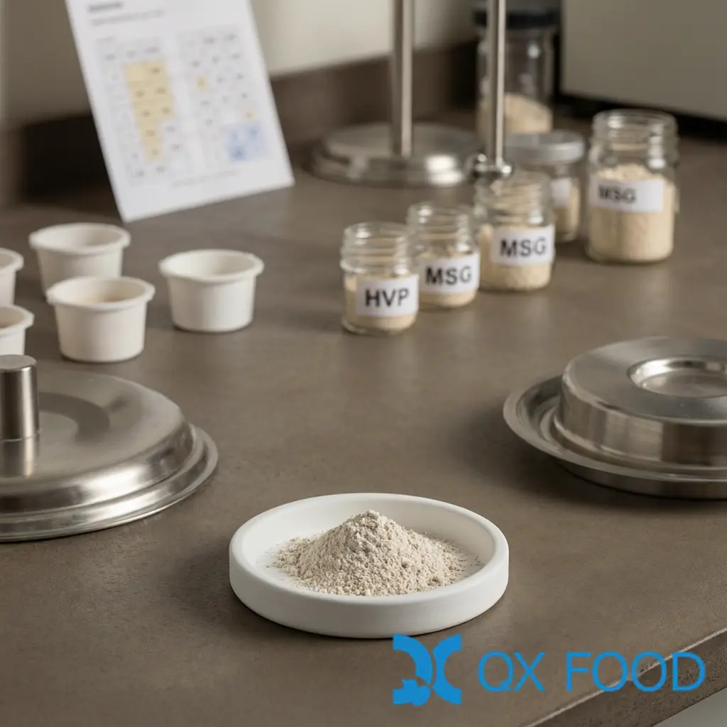 HVP vs MSG Substitution Trial — Sensory Benchmarking in Formulation Lab
