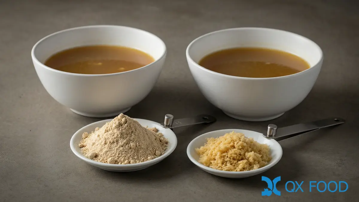 HVP and yeast extract grades compared in finished broth samples