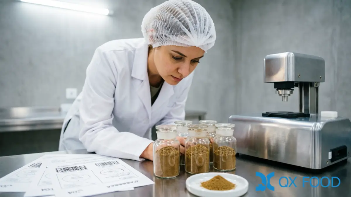 Meat Seasoning for Sausage & Processed Meat: Formulation Guide 6 Meat Seasoning Inbound Inspection — Moisture and Volatile Oil COA Verification