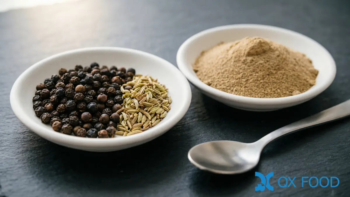 Meat Seasoning for Sausage & Processed Meat: Formulation Guide 5 Whole and Ground Meat Seasoning Spices — Peppercorn, Garlic and Fennel Formats