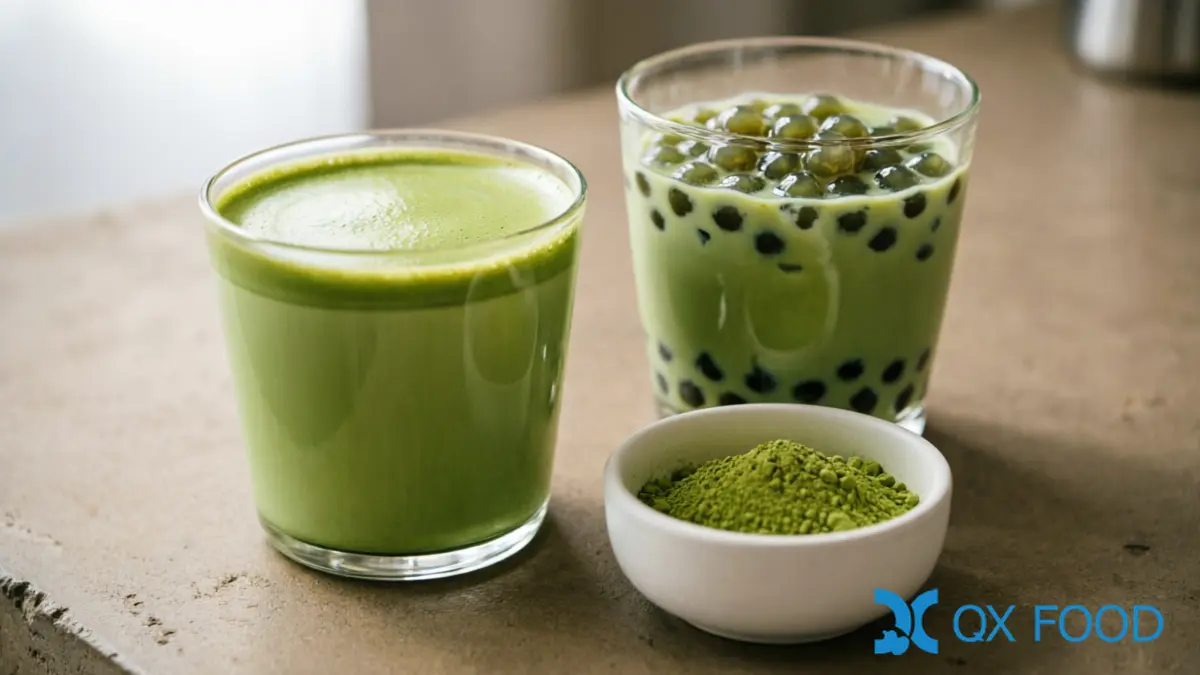 Matcha Powder in Milk Tea and Latte — MP-K40 Beverage Application