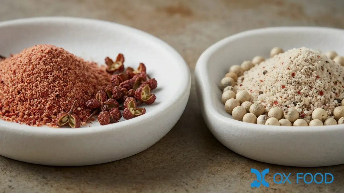 Pepper Salt - Sichuan Prickly Ash Style and Cantonese White Pepper Style