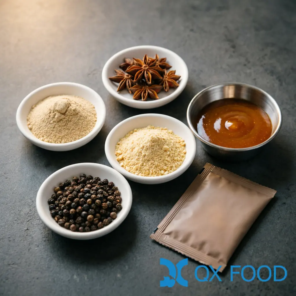 Prepared Meal Sauce Pack Development: Formula to Batch | QXFOOD 2 Prepared Meal Sauce Pack Development ??Seasoning Powders and Sauce Sachets for Factories