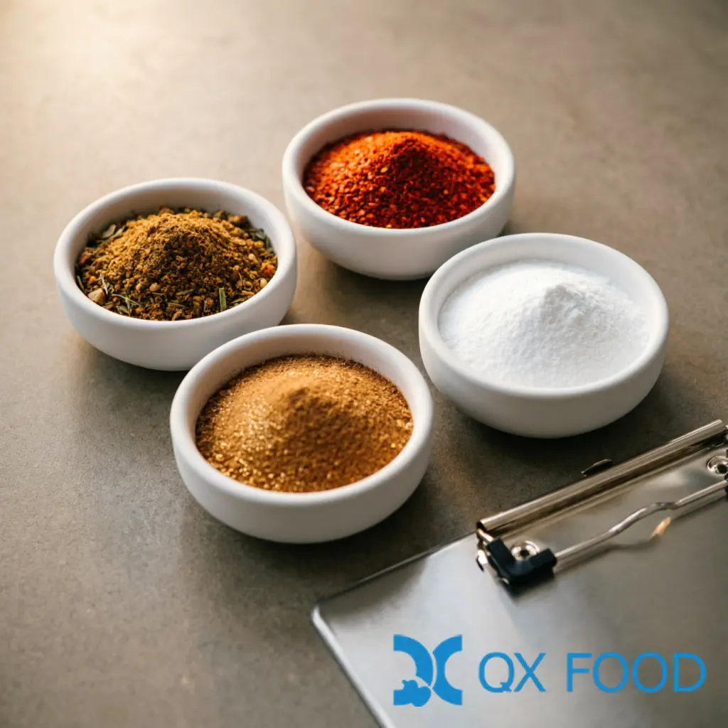Seasoning Formulation by Application: Snack, Meat, Bakery & Beverage | QXFOOD 2 Seasoning Formulation by Application ??Spice Selection for Snack, Meat, Bakery and Beverage Lines